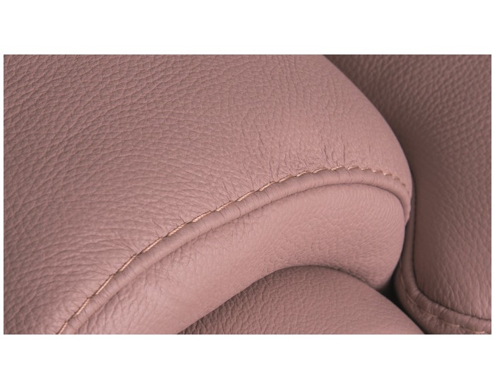Kožené kreslo Clivia - ružová