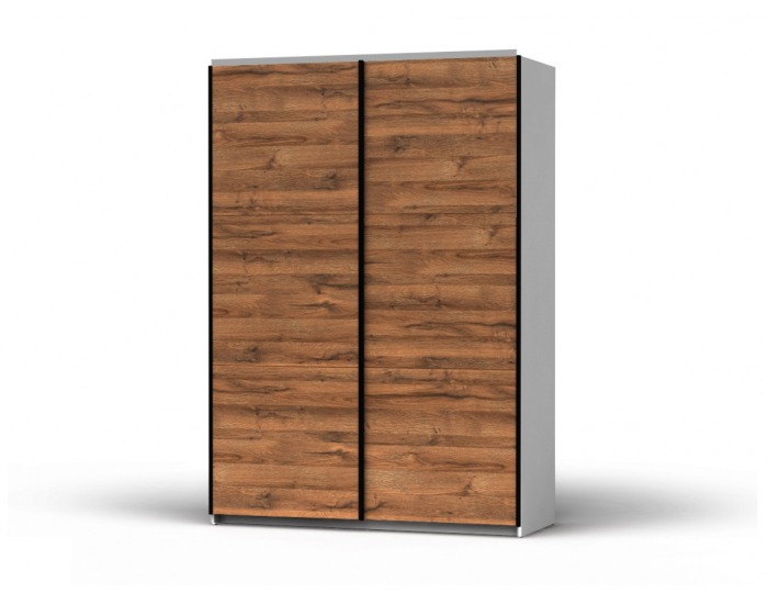 Šatníková skriňa s posuvnými dverami Colin 153 - biela / dub grandson