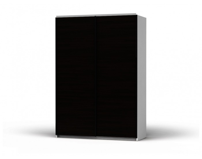 Šatníková skriňa s posuvnými dverami Colin 153 - biela / wenge