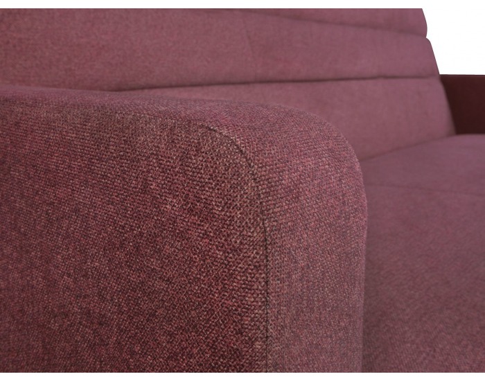 Pohovka s rozkladom a úložným priestorom Daka - tmavoružová