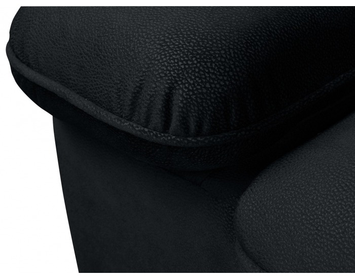 Rohová sedačka s rozkladom a úložným priestorom Darby L - čierna