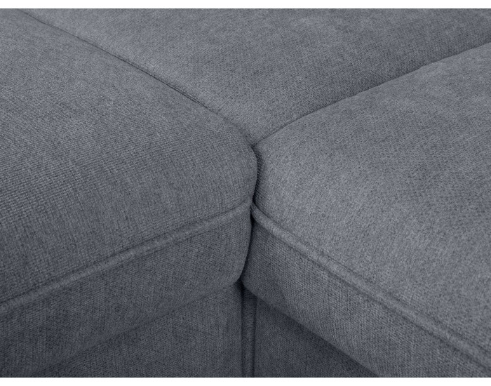 Rohová sedačka s rozkladom a úložným priestorom Darby L - sivá