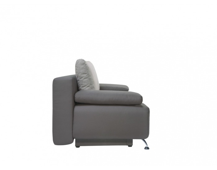 Pohovka s rozkladom a úložným priestorom Daria III Lux - sivá / tmavosivá