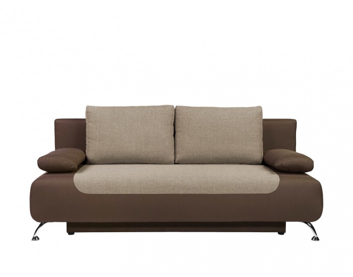 Pohovka s rozkladom a úložným priestorom Daria III Lux - svetlohnedá / hnedá