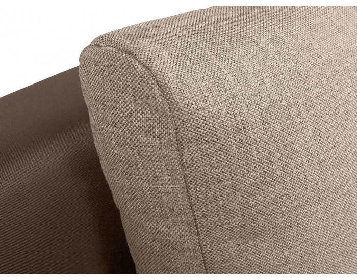 Pohovka s rozkladom a úložným priestorom Daria III Lux - svetlohnedá / hnedá