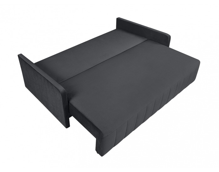 Pohovka s rozkladom a úložným priestorom Dessa Lux - tmavosivá