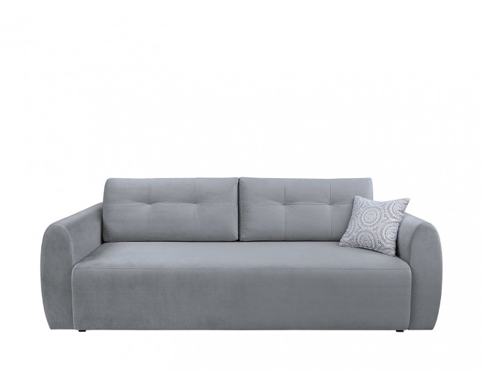 Pohovka s rozkladom a úložným priestorom Divala Lux - svetlosivá / vzor