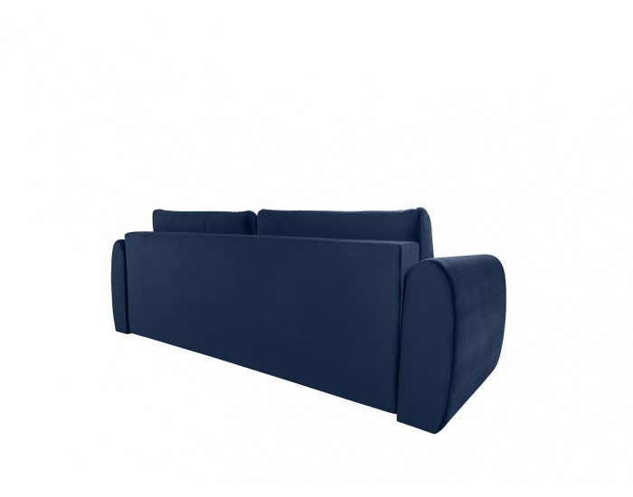 Pohovka s rozkladom a úložným priestorom Divala Lux - tmavomodrá / vzor