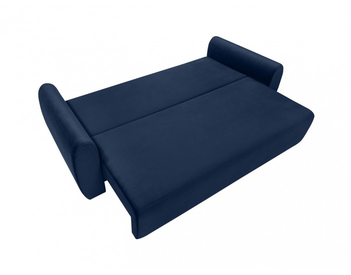 Pohovka s rozkladom a úložným priestorom Divala Lux - tmavomodrá / vzor