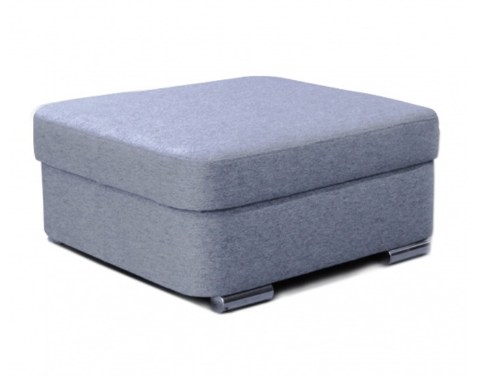 Taburetka Dolores - modrosivá / chróm