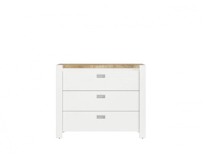 Komoda Dreviso Baby KOM3S - biela / dub westminster
