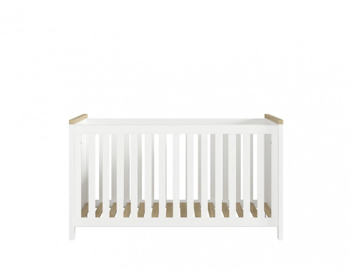 Detská postieľka Dreviso Baby LOZ/140x70 - biela / dub westminster