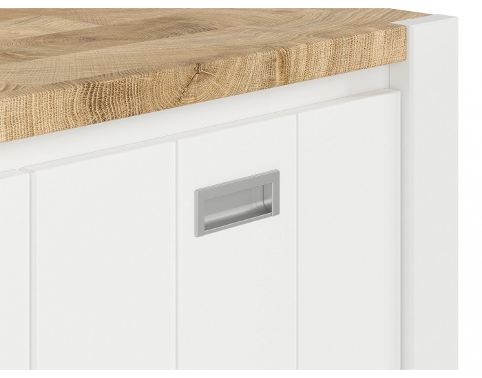 Komoda Dreviso KOM2D3S/160 - biela / dub westminster