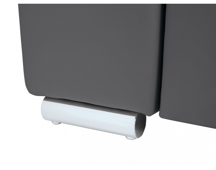 Rohová sedačka s rozkladom a úložným priestorom Elena II L/P - sivá / tmavosivá