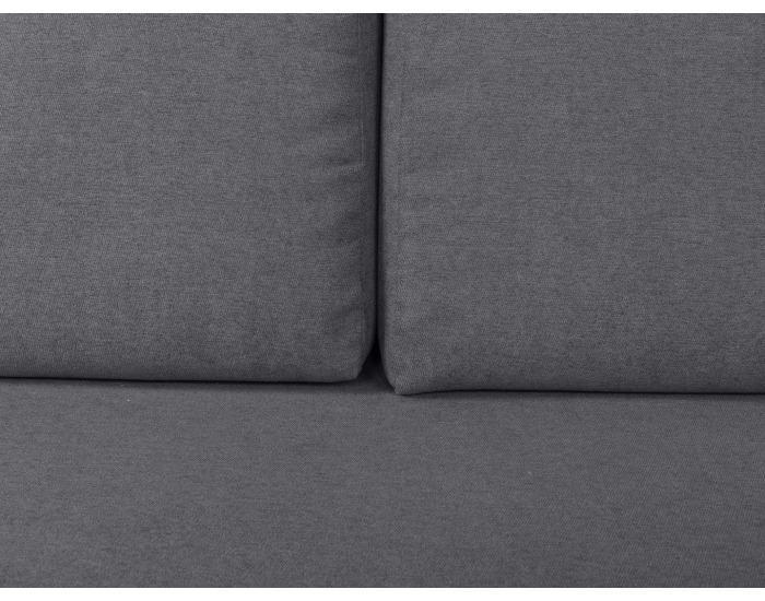 Rohová sedačka s rozkladom Feliz Lux L/P - sivá / drevo (TX002)