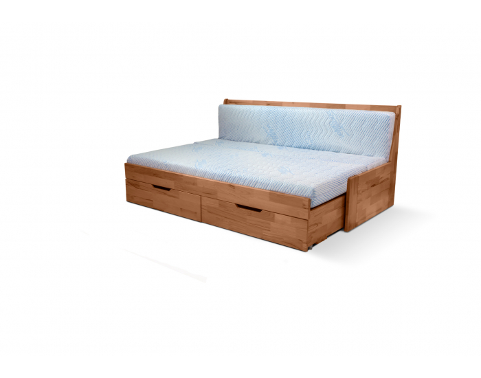 Rozkladacia posteľ s úložným priestorom Fenix Vario 90/180 - čerešňa