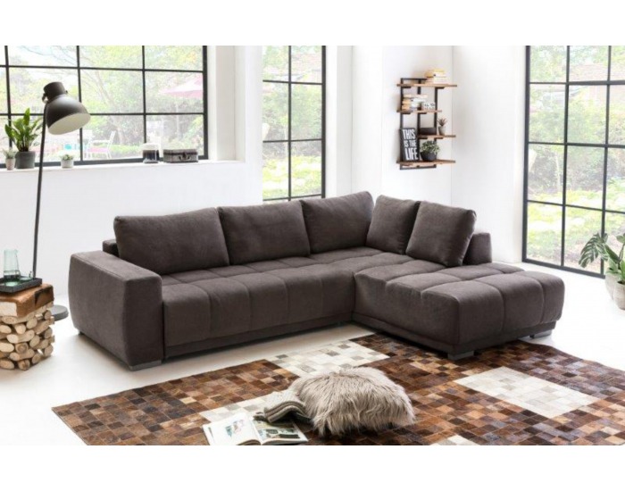 Rohová sedačka s rozkladom a úložným priestorom Florida P - hnedá