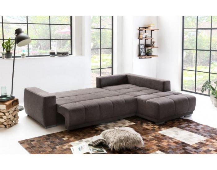 Rohová sedačka s rozkladom a úložným priestorom Florida P - hnedá