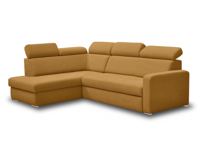 Rohová sedačka s rozkladom FX-15 H B1 L - žltá