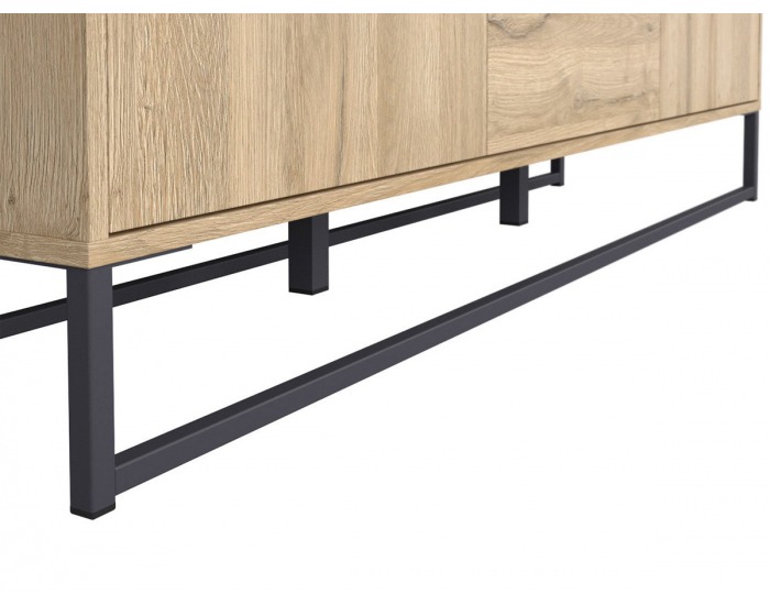 Komoda Gamla KOM2D2S - dub grandson / čierna