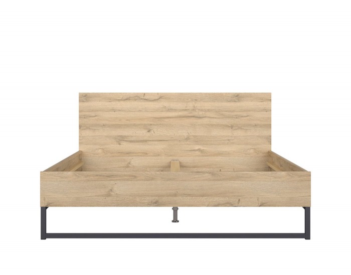 Posteľový rám Gamla LOZ/160 - dub grandson / čierna