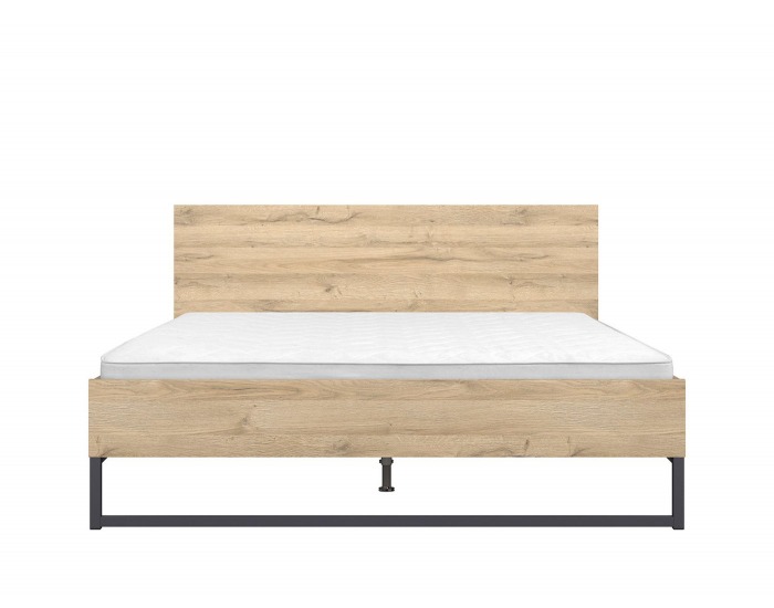 Posteľový rám Gamla LOZ/160 - dub grandson / čierna