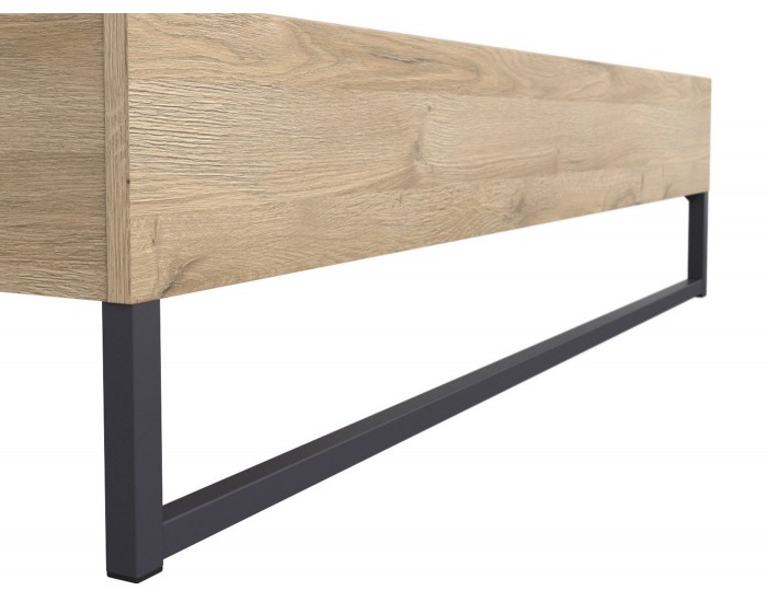 Posteľový rám Gamla LOZ/160 - dub grandson / čierna