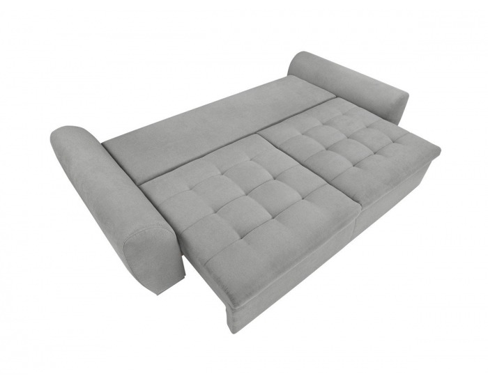 Pohovka s rozkladom a úložným priestorom Gaspar IV Mega Lux - sivá / ružová / svetlosivá