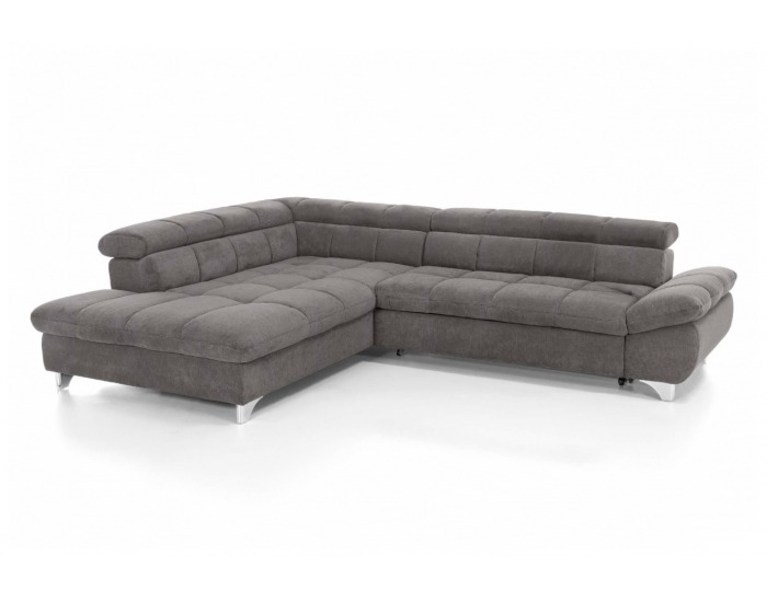 Rohová sedačka s rozkladom Gemini L - antracitová