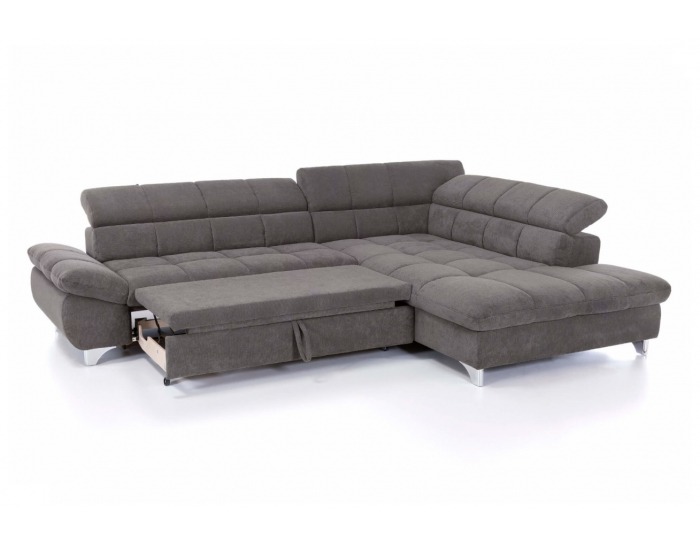 Rohová sedačka s rozkladom Gemini P - antracitová