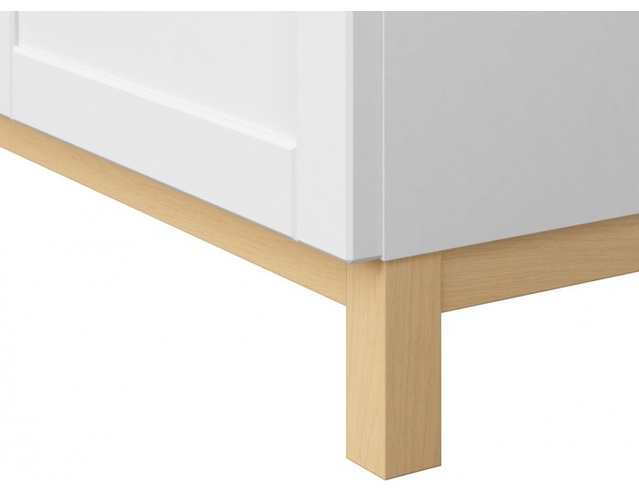 Komoda Haga KOM1D4S - biela canadian / dub poľský