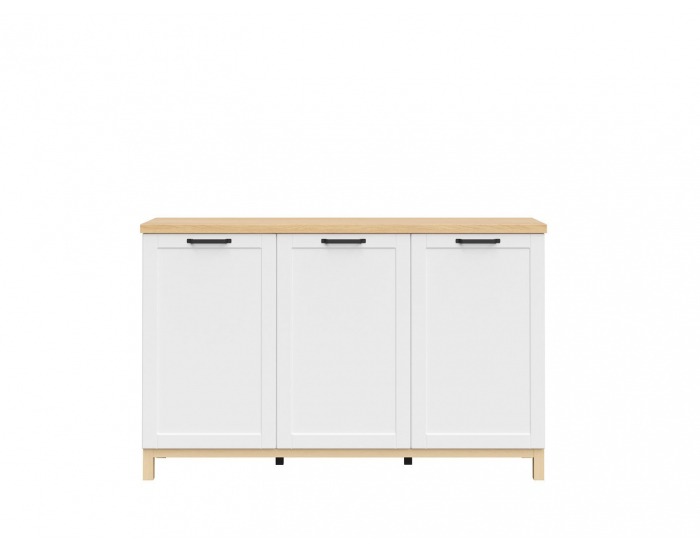 Komoda Haga KOM3D - biela canadian / dub poľský