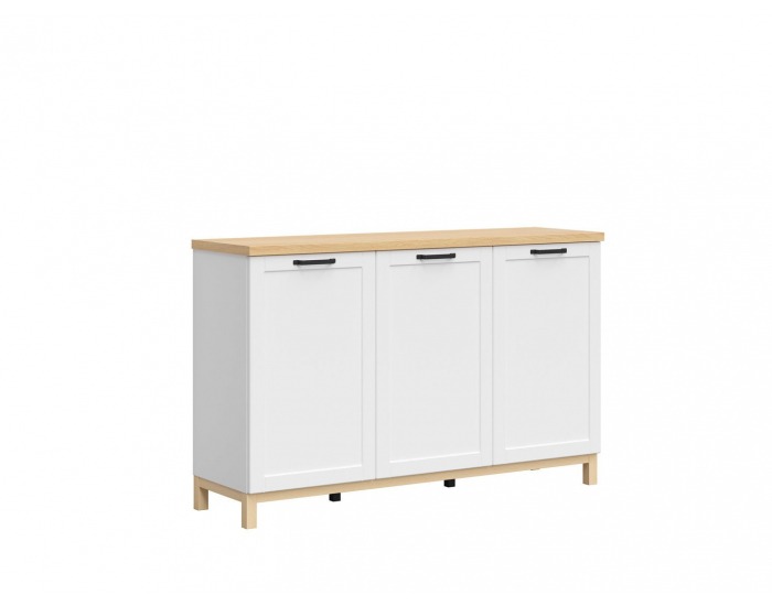 Komoda Haga KOM3D - biela canadian / dub poľský