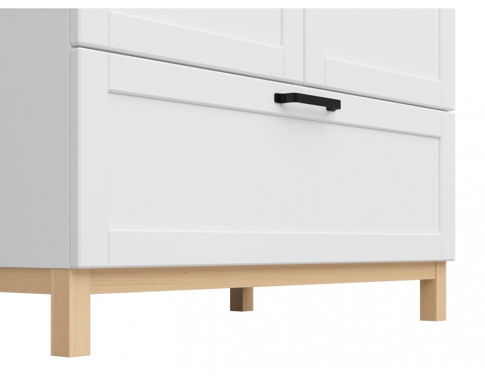 Šatníková skriňa Haga SZF2D1S - biela canadian / dub poľský