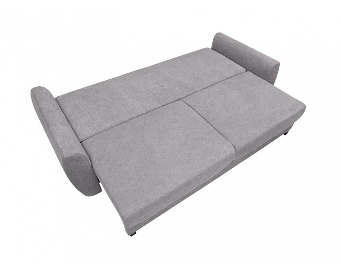 Pohovka s rozkladom a úložným priestorom Hampton Lux - sivá / wenge