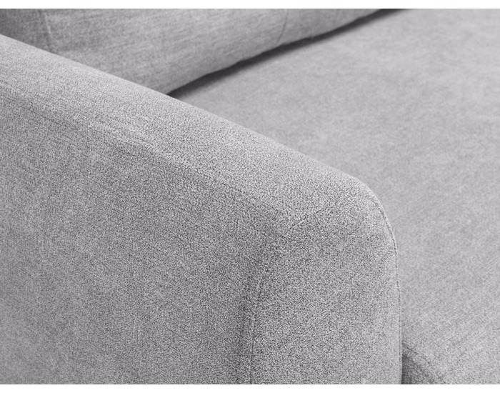 Pohovka s rozkladom a úložným priestorom Hampton Lux - sivá / wenge