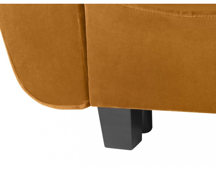 Pohovka s rozkladom a úložným priestorom Hampton Lux - žltá / wenge