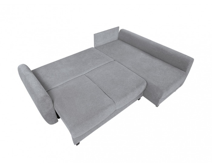 Rohová sedačka s rozkladom a úložným priestorom Hampton P - svetlosivá