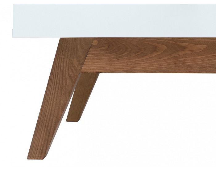 Šatníková skriňa Heda SZF2D - biela / smrekovec sibiu zlatý / biely lesk