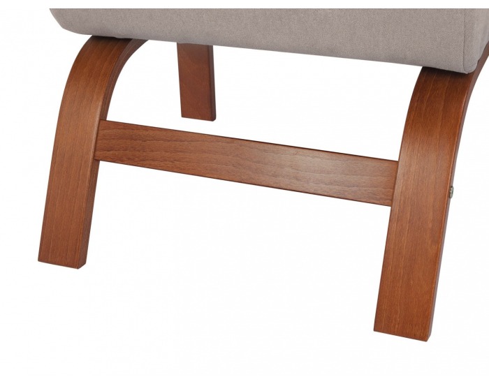 Kreslo Jeff - béžová / drevo (TX007)