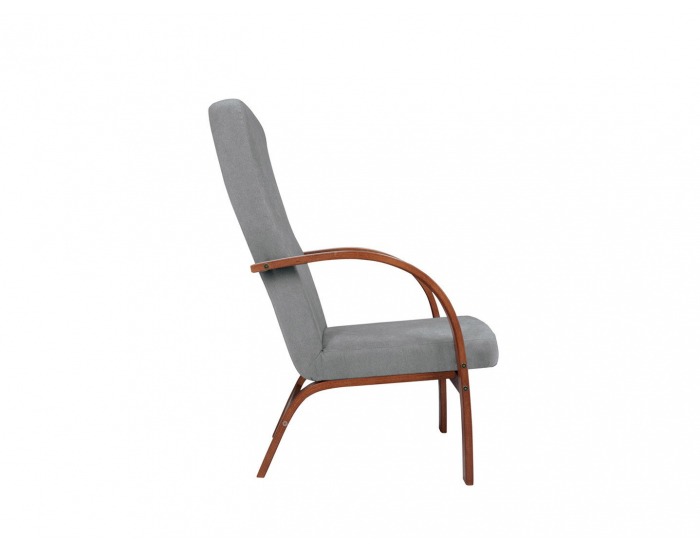 Kreslo Jeff - sivá / drevo (TX007)