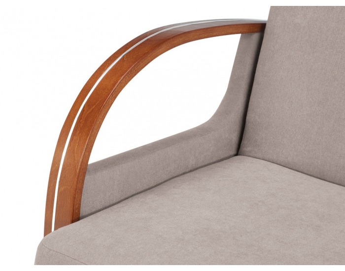 Pohovka s rozkladom a úložným priestorom Jeff - béžová / drevo (TX007)