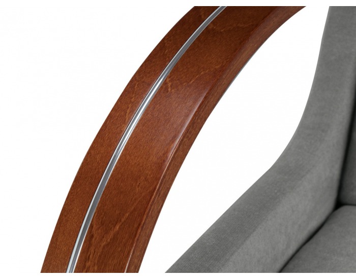 Pohovka s rozkladom a úložným priestorom Jeff - sivá / drevo (TX007)