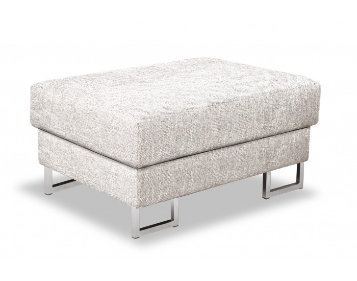 Taburetka Joli V - svetlosivá / chróm