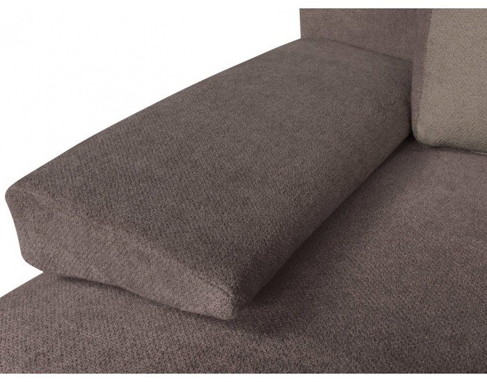 Pohovka s rozkladom a úložným priestorom Kasola Lux - hnedá / béžová