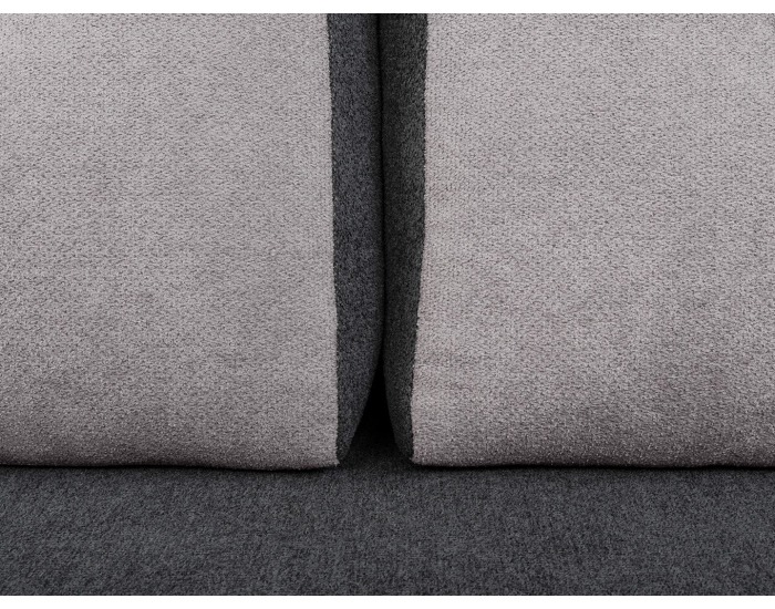 Pohovka s rozkladom a úložným priestorom Kasola Lux - tmavosivá / sivá