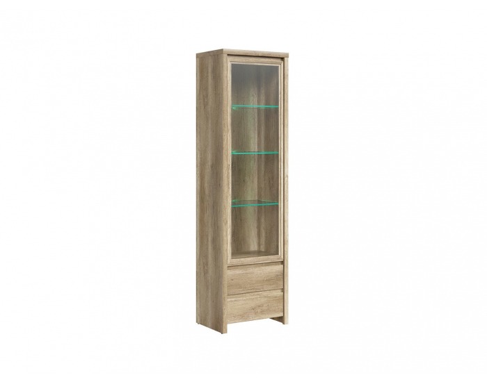 Vitrína Kaspian REG1W2S - dub monument