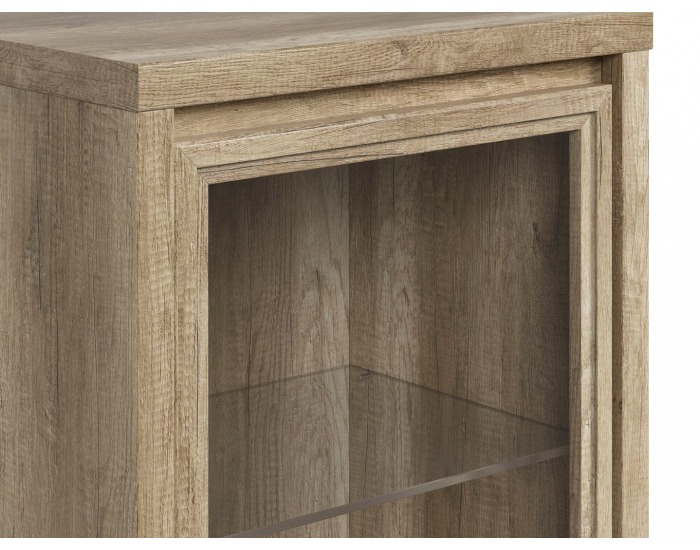 Vitrína Kaspian REG1W2S - dub monument