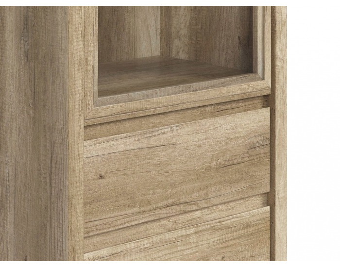 Vitrína Kaspian REG1W2S - dub monument