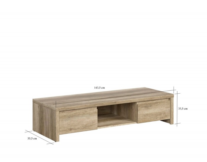 TV stolík Kaspian RTV2S - dub monument